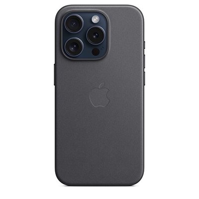 Apple iPhone 15 Pro için MagSafe özellikli Mikro Dokuma Kılıf - Siyah - MT4H3ZM/A