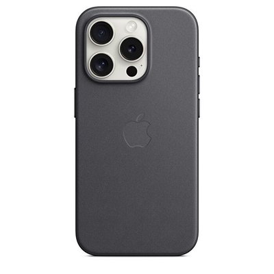 Apple iPhone 15 Pro için MagSafe özellikli Mikro Dokuma Kılıf - Siyah - MT4H3ZM/A