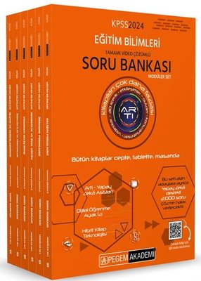 2024 KPSS Eğitim Bilimleri Tamamı Video Çözümlü Soru Bankası Modüler Seti 6 Kitap