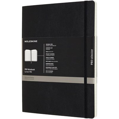 Moleskine Pro Notebook Xl Soft Black