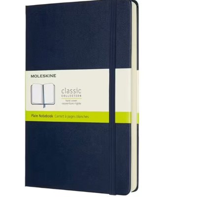 Moleskine Notebook Lg Expanded Pla Sap.Blue Hard