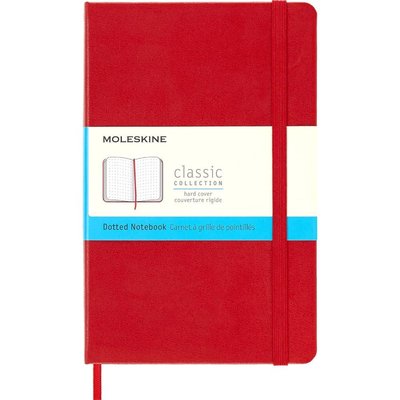 Moleskine Notebook Med Dot Scarlet Red Hard