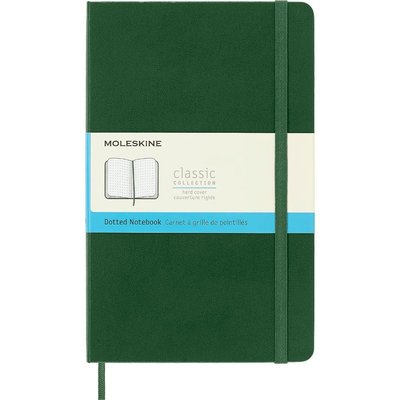 Moleskine Notebook Lg Dot Myrtle Green Hard