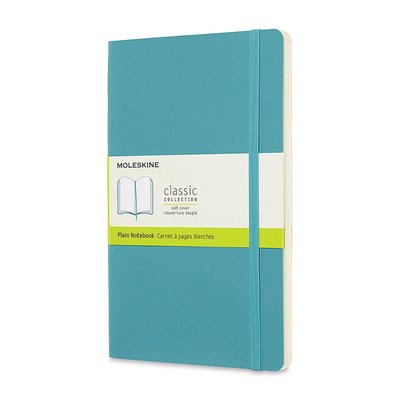 Moleskine Notebook Lg Pla Soft Reef Blue