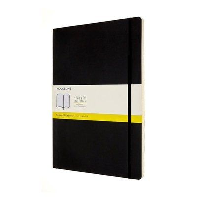 Moleskine Notebook A4 Squ Blk Soft