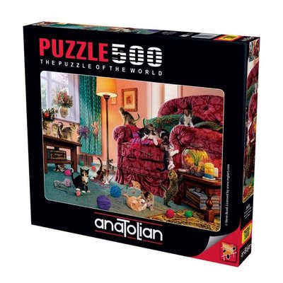 Anatolian Şımarık Kediler 500 Parça Puzzle