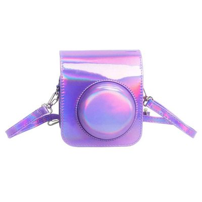 Instax Mini 12 Holografik Mor Kamera Çantası