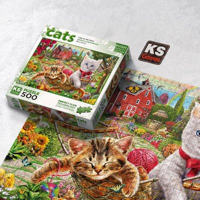 Ks Games Puzzle 500 Parça Cats on the Farm