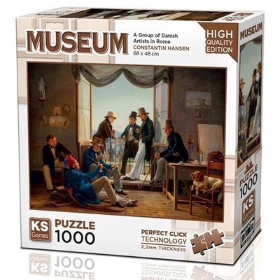 KS Games 1000 Parça Danimarkalı Sanatçılar Roma'da Puzzle