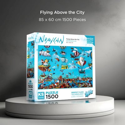 Ks Games Puzzle 1500 Parça Flying Above the City