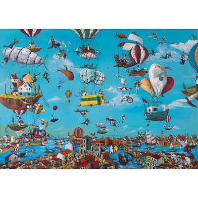 Ks Games Puzzle 1500 Parça Flying Above the City