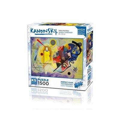 Ks Games Puzzle 1500 Parça Yellow Red Blue