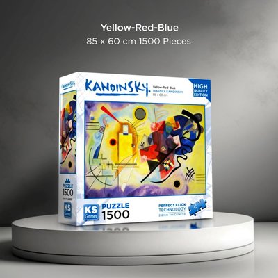 Ks Games Puzzle 1500 Parça Yellow Red Blue