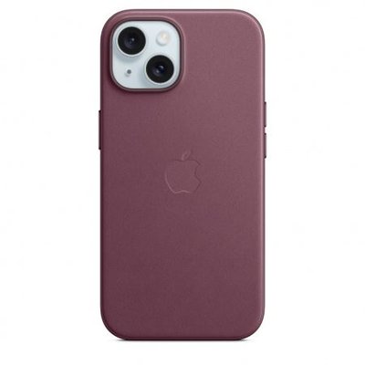 Apple iPhone 15 MagS MikroDokuma Kılıf Karadut