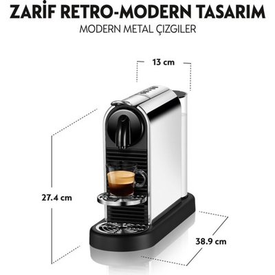 Nespresso D140 Citiz Platinum Kapsül Kahve Makinesi 