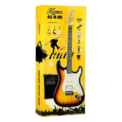 Kozmos Kgp-Stg20Hss-Owh Beyaz Elektro Gitar + UNIQUE-MINI-BK 10W Amfi Başlangıç Paketi