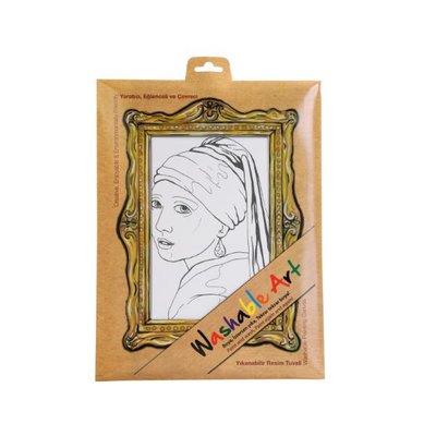 Funny Mat -Washable Art - Johannes Vermeer - Girl Wıth A Pearl Earrıng 0002