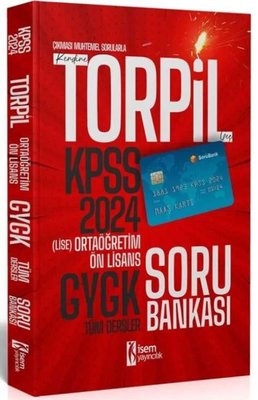 2024 KPSS Torpil Lise Ortaöğretim Ön Lisans GYGK Tek Kitap Soru Bankası