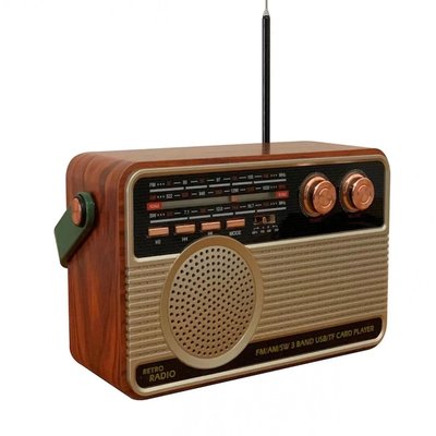 Kemai M-506BT USB/TF Bluetooth Ahşap Nostaljik FM Radyo