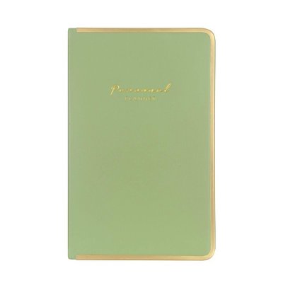 Victorias Journals Monaco Vegan Deri Sert Kapak Defter 123-0231 100gr. 96 Yaprak 13x21 cm. Altın Demir Kenar