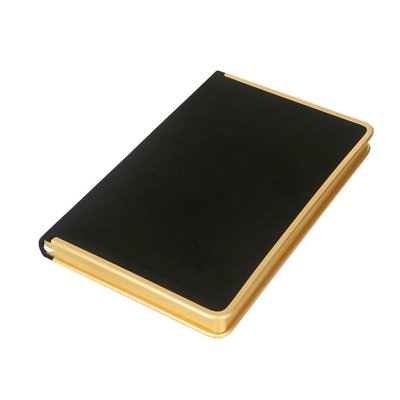 Victorias Journals Monaco Süet Sert Kapak Defter 123-0236 100gr. 96 Yaprak 13x21 cm. Kenar Altın Demir Kenar