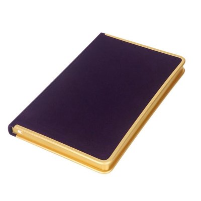 Victorias Journals Monaco Süet Sert Kapak Defter 123-0238 100gr. 96 Yaprak 13x21 cm. Kenar Altın Demir Kenar