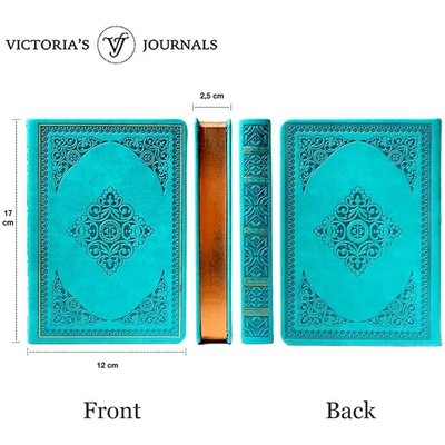 Victoria's Journals Vintage Old Book Defter Çizgili 1183 12x17 cm A.Mavi