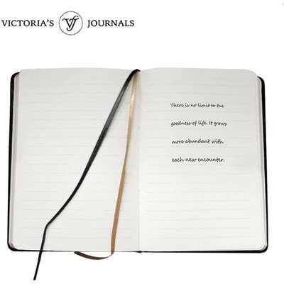 Victoria's Journals Vintage Old Book 1184 12x17 cm Mat Siyah