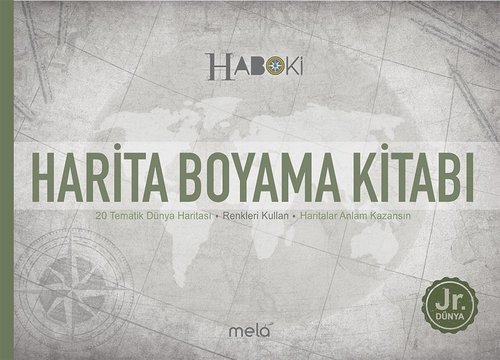 Harita Boyama Kitabı - Haboki Jr.Dünya - 20 Tematik Dünya Haritası