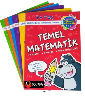 Limon Kids İlkokul Eğlenceli Temel Matematik 7+ Yaş Seti - 6 Kitap Takım