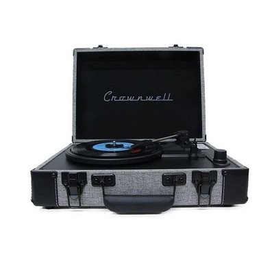 Crown Well C1307 Hoparlörlü Çantalı Pikap Gri - Siyah | D&R