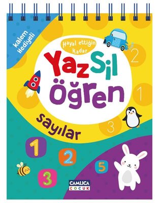 Hayal Ettiğin Kadar Yaz Sil Öğren - Sayılar - Kalem Hediyeli