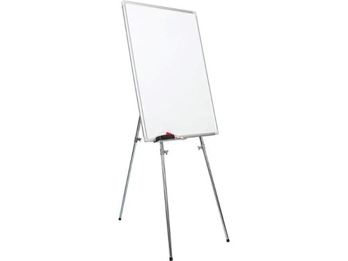 İnterpano 50*70 Alüminyum Çerçeve Laminant Yüzeyli Teleskopik Ayaklı Beyaz Yazı Tahtası