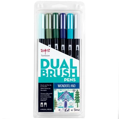 Tombow AB-T Dual Brush Pen G.Kalemi Seti Winter Wonderland (Kış Harikalar Diyarı Renkleri-227) 6 ren