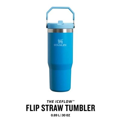 Stanley The Iceflow Flip Straw 0.89 lt Pipetli Termos Bardak - Mavi