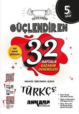 5. Sınıf Türkçe Güçlendiren 32 Haftalık Kazanım Denemeleri