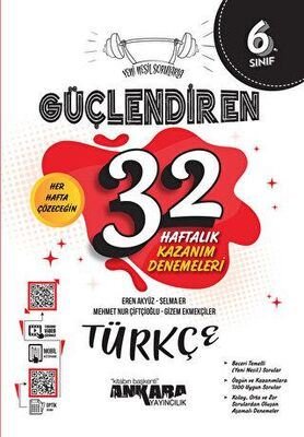 6. Sınıf Türkçe Güçlendiren 32 Haftalık Kazanım Denemeleri