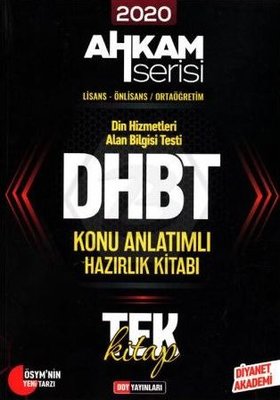DHBT Ahkam Serisi Tüm Adaylar Konu Anlatımlı Hazırlık Kitabı