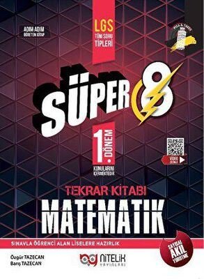 8. Sınıf Matematik Süper 1. Dönem Tekrar Kitabı Soru Bankası