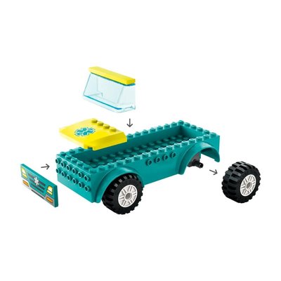 Lego City Acil Ambulans ve Snowboardcu 60403