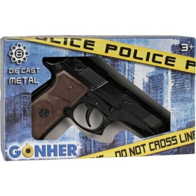 Police Pistol 8 Shots Brown