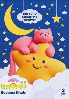 Sevimliler Kawaii Boyama Kitabı - Tatlı Rüyalar - Bir Sürü Çıkartma Hediye!