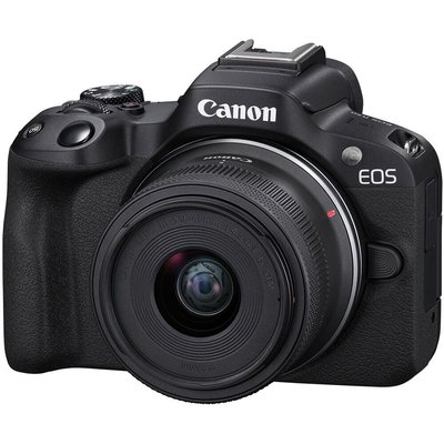Canon D.Cam Eos R50 Bk + Rfs18-45 S Eu26 Aynasız Fotoğraf Makinesi