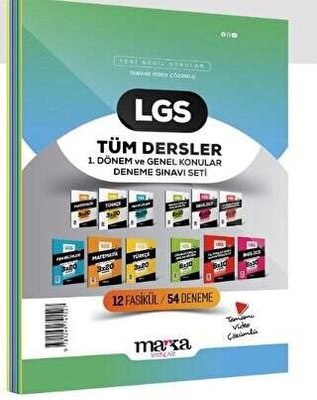 8. Sınıf LGS 1. Dönem ve Genel Konular Tüm Dersler Deneme Sınavı