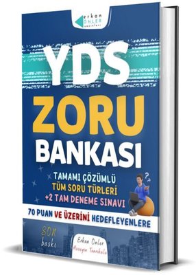 YDS Zoru Bankası - Tamamı Çözümlü Tüm Soru Türleri 2 Tam Deneme Sınavı