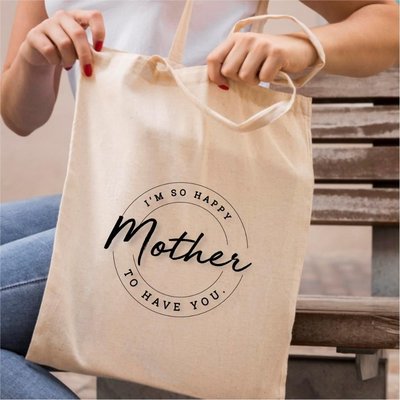 E-Hediyeci İyi ki Varsın Anne Tasarımlı Bez Çanta - 90