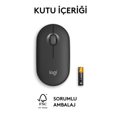 LOGITECH Pebble 2 M350s Bluetooth Mouse Grafit