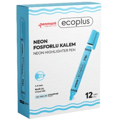 Penmark Ecoplus Kalem Tipi Fosforlu Kalem Mavi
