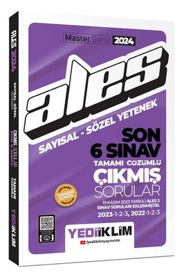 2024 ALES Sayısal - Sözel Yetenek Son 6 Sınav Tamamı Çözümlü Çıkmış Sorular