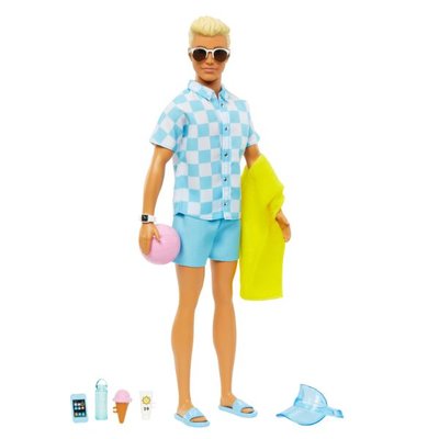 Barbie Beach Day Ken Doll - Barbie The Movie HPL74